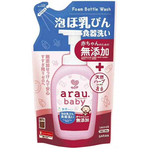 Arau Baby baby bottle and dishwashing detergent foam, refill 450ml