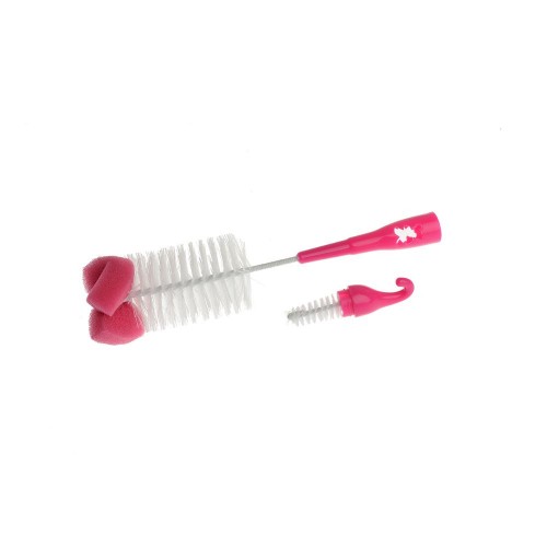 Akuku A0575 Bottle and teats brush with sponge pink