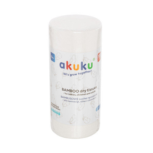 Akuku A0687 Dry bamboo wipes 100pcs