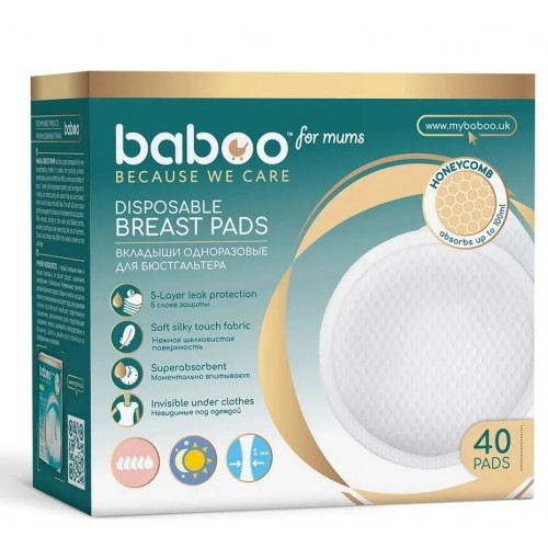 Baboo 2115 Disposable nursing breast pads 40pcs
