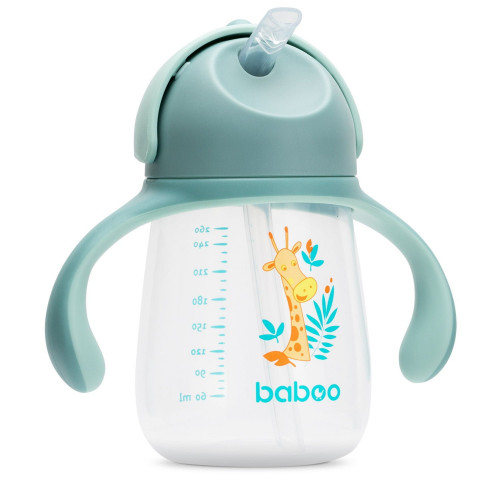 Baboo 8122 Cup with flip silicone straw