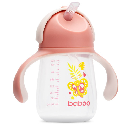 Baboo 8123 Cup with flip silicone straw