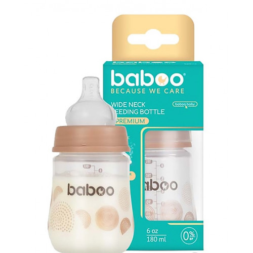 Baboo Anti-colic feeding bottle 0+ months 180ml