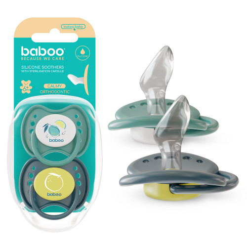 Baboo Orthodontic pacifier 0–6m+ 2pcs 