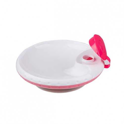BabyOno 1070/02 Food temperature maintaining suction bowl pink