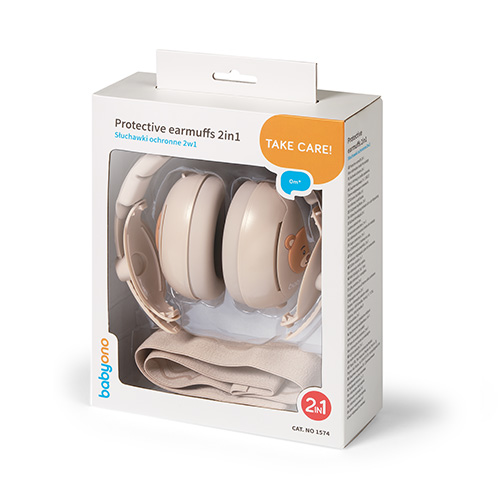 BabyOno 1574 2-in-1 Noise reduction earmuffs for children