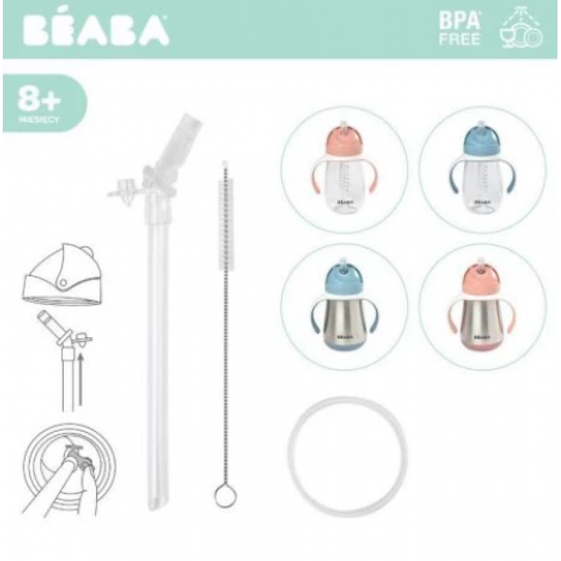 Beaba 800928 Straw cup replacement kit Jappy Nappy