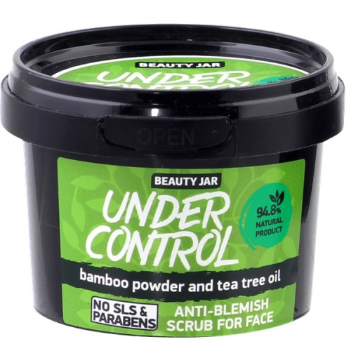Beauty Jar "Under Control"-скраб для лица против жирного блеска 120г