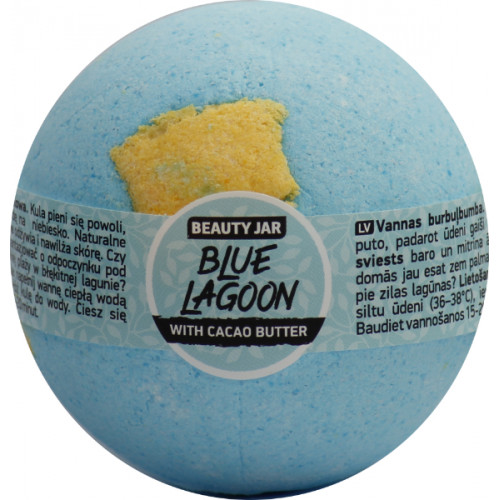 Beauty Jar "Blue Lagoon"- бомбочка для ванны с маслом какао 150г