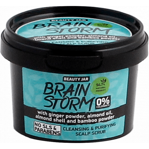 Beauty Jar "Brainstorm"- очищающий скраб для кожи головы 100г