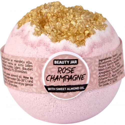 Beauty Jar Rose Champagne бомбочка для ванны 150г