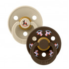 Bibs Colour Natural rubber pacifier 6-18 months 2pcs 