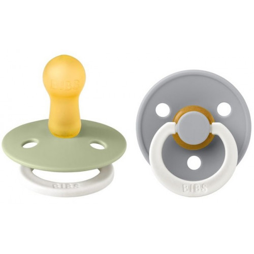 Bibs Glow Natural rubber pacifier 6-18 months 2pcs 
