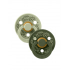 BIBS Retro Colour Natural rubber pacifier 0-6 months 2pcs