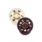 BIBS Retro Colour Natural rubber pacifier 6-18 months 2pcs