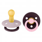 BIBS Studio Colour Natural rubber pacifier 0-6 months 2pcs