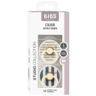 BIBS Studio Colour  Natural rubber pacifier 0-6 months 2pcs 