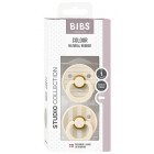 BIBS Studio Colour  Natural rubber pacifier 0-6 months 2pcs 