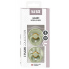 BIBS Studio Colour  Natural rubber pacifier 0-6 months 2pcs 