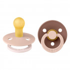 BIBS Studio Colour Natural rubber pacifier 0-6 months 2pcs