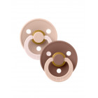 BIBS Studio Colour Natural rubber pacifier 0-6 months 2pcs