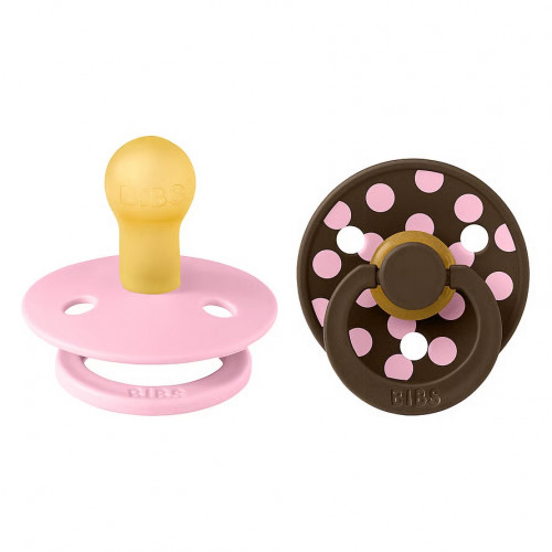 BIBS Studio Colour  Natural rubber pacifier 0-6 months 2pcs 