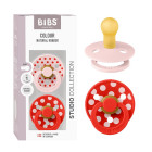 BIBS Studio Colour  Natural rubber pacifier 0-6 months 2pcs 