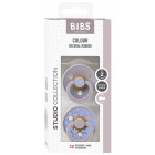 BIBS Studio Colour Natural rubber pacifier 6-18 months 2pcs