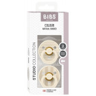 BIBS Studio Colour  Natural rubber pacifier 6-18 months 2pcs 