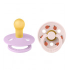 BIBS Urban Garden Natural rubber pacifier 0–6m 2pcs