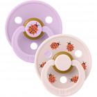 BIBS Urban Garden Natural rubber pacifier 0–6m 2pcs