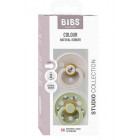 BIBS Urban Garden Natural rubber pacifier 6–18m 2pcs