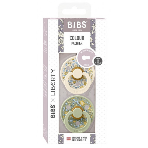 BIBS x Liberty Colour Natural rubber pacifier 6-18 months 2pcs