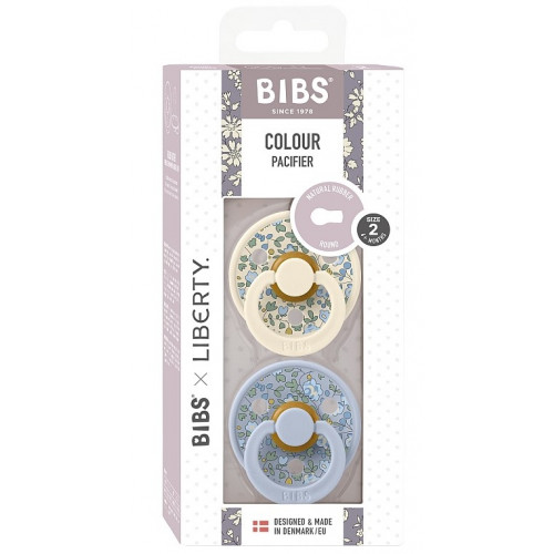BIBS x Liberty Colour Natural rubber pacifier 6-18 months 2pcs