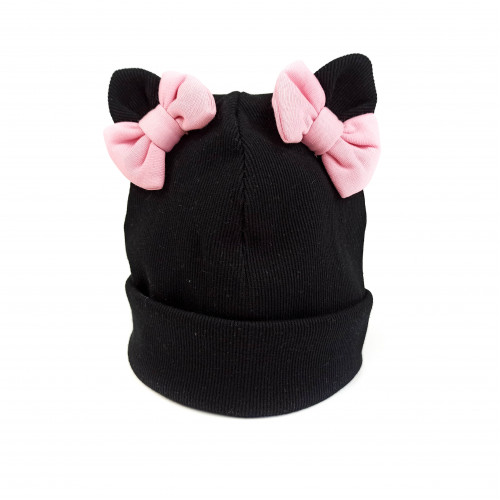 Children's cotton hat with bows Children's cotton hat with bows