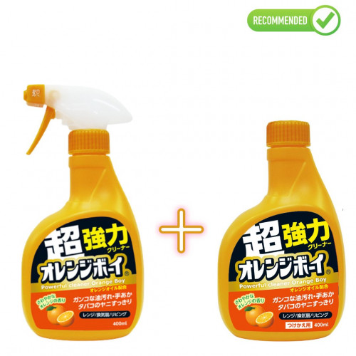 Daiichi Универсальное очищающее средство для дома с ароматом апельсина 400мл + наполнитель 400мл