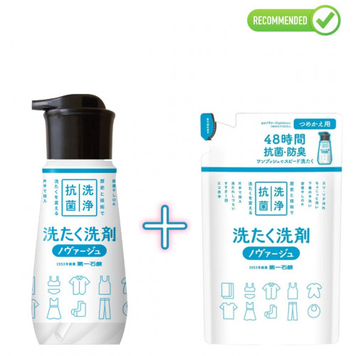 Daiichi Novage Концентрированное жидкое средство для стирки белья 300мл + наполнитель 270г