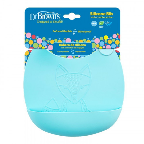 Dr. Browns TF012-P2 Silicone baby bib 