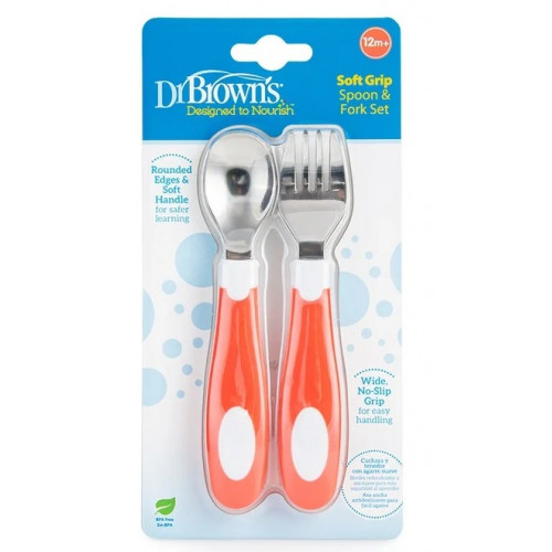 Dr.Browns TF026 Non-slip spoon and fork