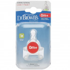 Dr.Browns 302 Silicone nipple for bottles 0m+