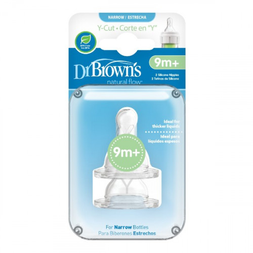 Dr.Browns 312 Silicone nipple for bottles 9m+