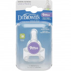 Dr.Browns 313 Silicone nipple for bottles 9m+