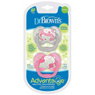 Dr.Browns PA12003 Glow in the dark silicone pacifier 0-6m.