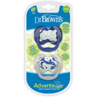 Dr.Browns PA12004 Glow in the dark silicone pacifier 0-6m.