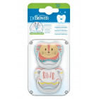 Dr.Browns PV12015-SPX Silicone pacifier 0-6 m. 2pcs
