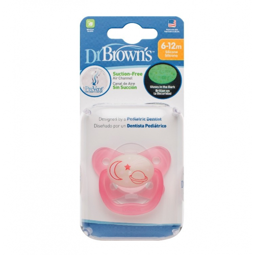 Dr.Browns PV21007 Silicone pacifier 6-18m.