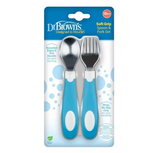 Dr.Browns TF028 Non-slip spoon and fork