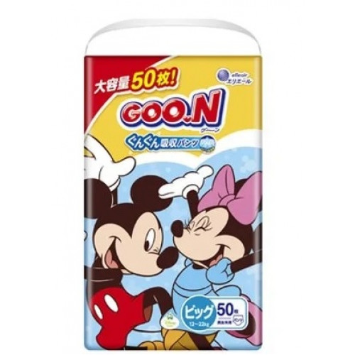Goo.N Plus Disney Подгузники-трусики PBL 12-22кг 50шт Goo.N Plus Disney Подгузники-трусики PBL 12-22кг 50шт