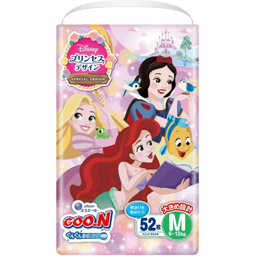 Goo.N Plus Princess Diapers-panties PM 6–12kg 52pcs