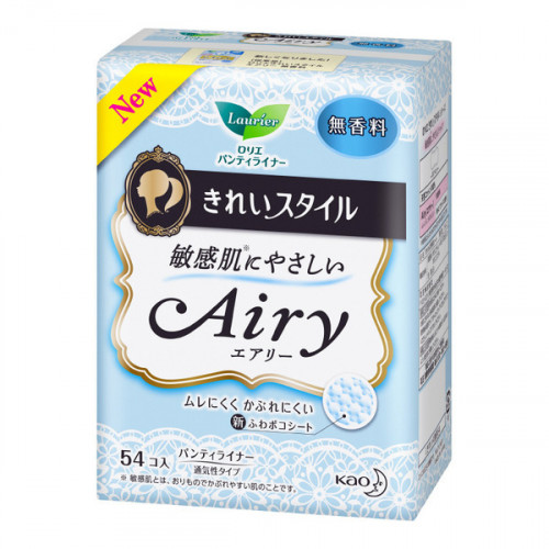 Laurier "Airy" panty liners for sensitive skin 14 cm 54 pcs